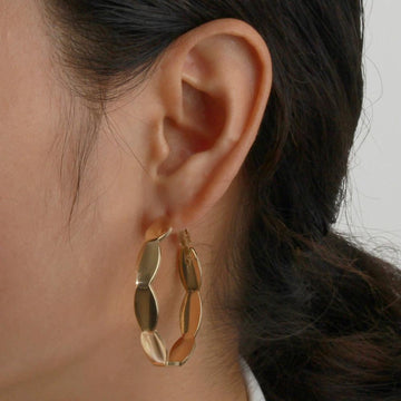 E1575 - Simple Exaggerated Geometric Earrings